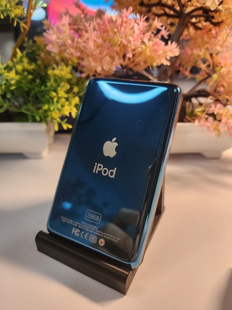 Custom Modded iPod Classic 5th Gen, Yellow/Blue, 256GB, 2000mAh Battery