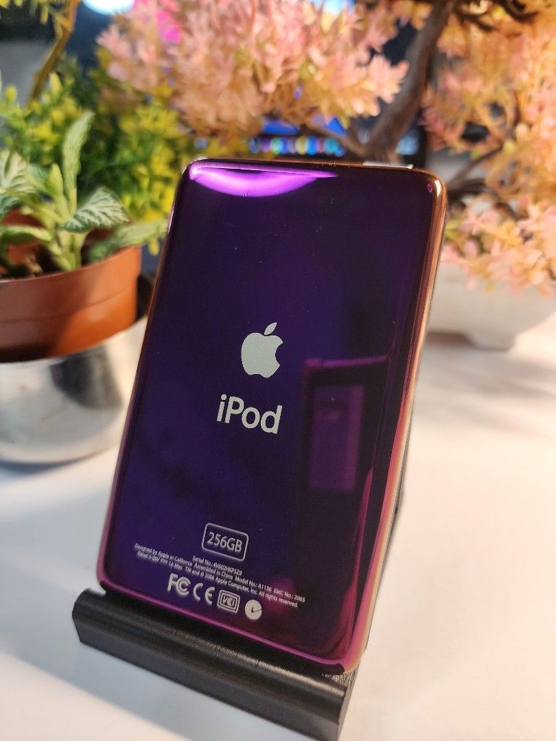 Custom Modded iPod Classic 5th Gen, Purple, 256GB, 2000mAh Battery
